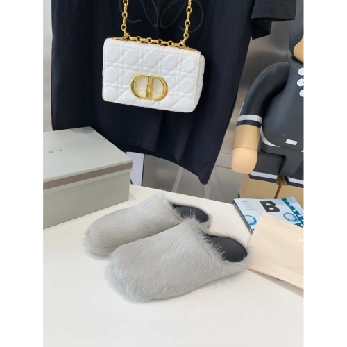 Marni Grey LONG-HAIR CALFSKIN FUSSBETT SABOT Slide,Marni Slide,Men Sneakers