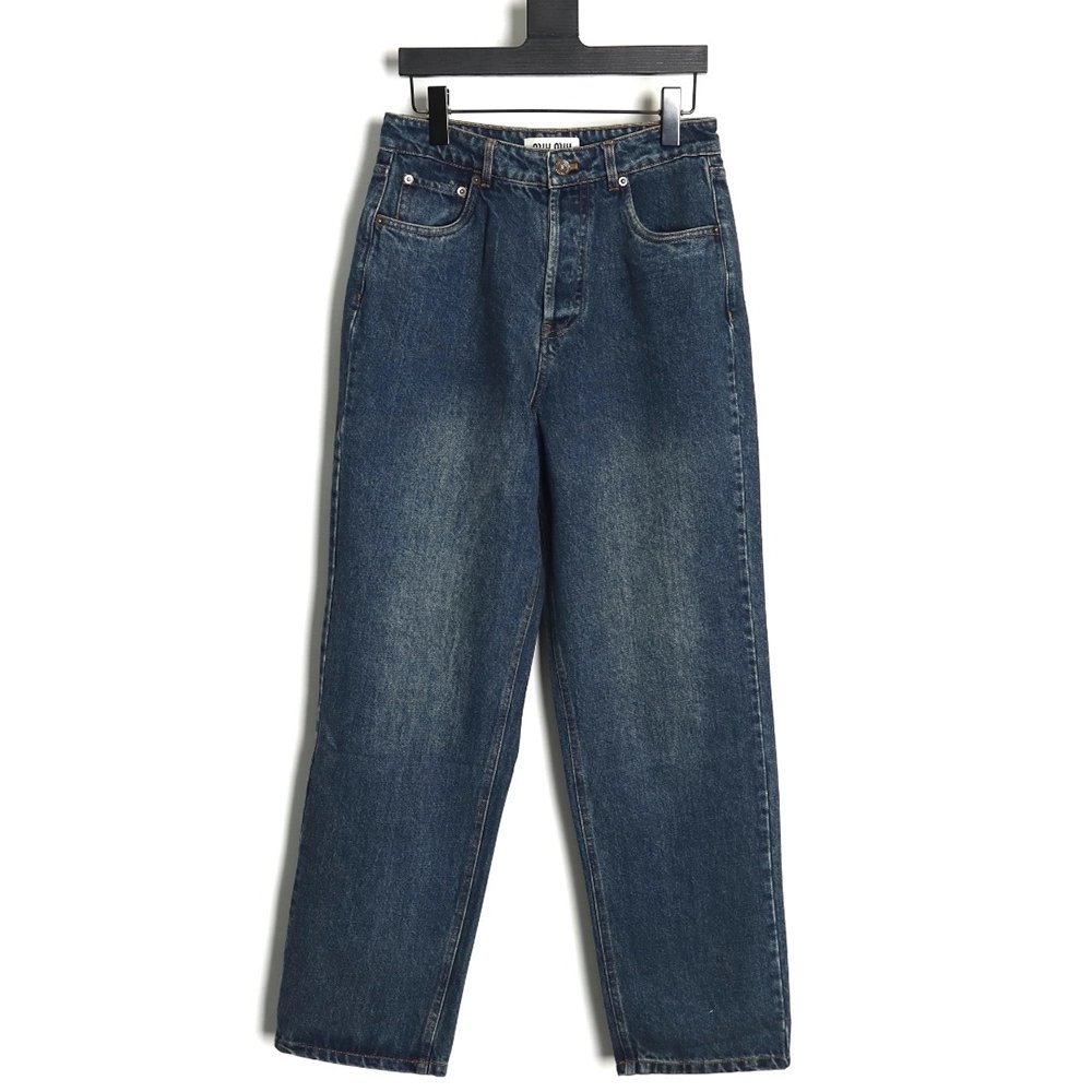 Miu Miu back pocket embroidered logo jeans,Miu Miu,