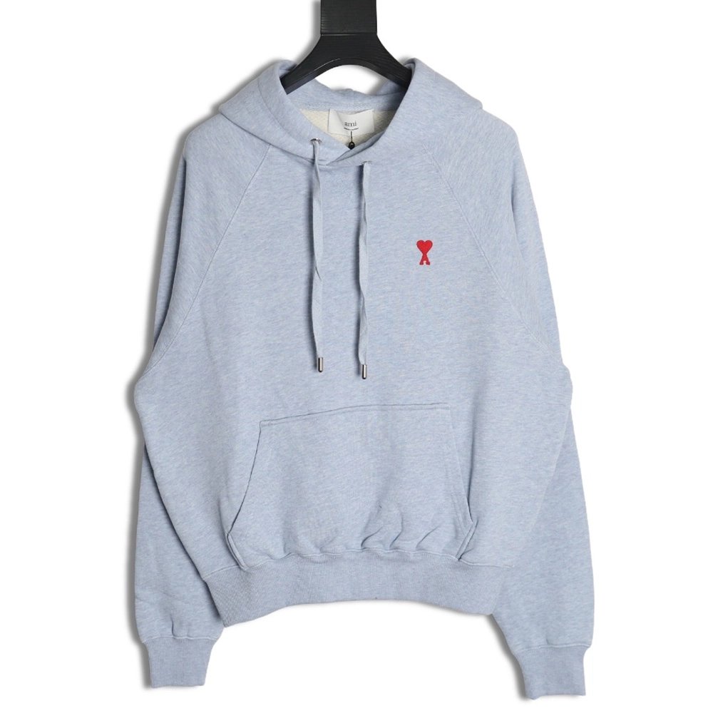 Ami Hoodie,Hoodie,APPAREL with cheap price high quality for Ami Paris Classic Heart Embroidered Hoodie