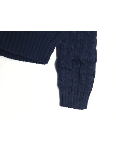 Ralph Lauren Sweatshirt,Sweatshirt,APPAREL with cheap price high quality for Ralph Lauren Classic Womens Cable Knit VNeck Sweate