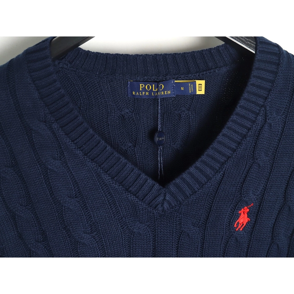 Ralph Lauren Sweatshirt,Sweatshirt,APPAREL with cheap price high quality for Ralph Lauren Classic Womens Cable Knit VNeck Sweate