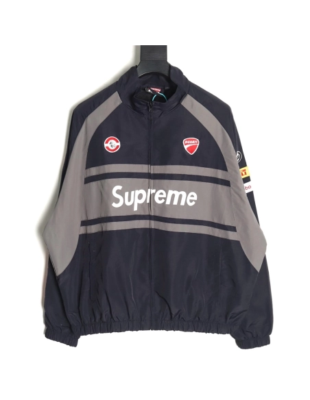 Supreme Ducati cobranded printed contrasting sports jacket,Supreme Jacket,Jacket,APPAREL