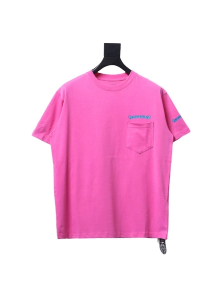 Chrome Hearts scroll banner dopamine color pocket Tshirt,Chrome Hearts T Shirt,Tshirt,APPAREL