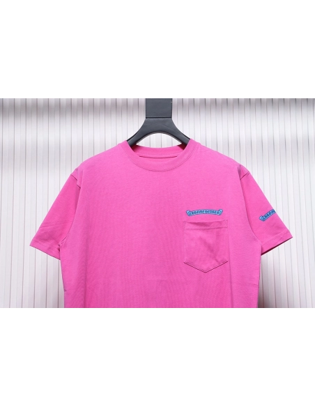 Chrome Hearts scroll banner dopamine color pocket Tshirt,Chrome Hearts T Shirt,Tshirt,APPAREL