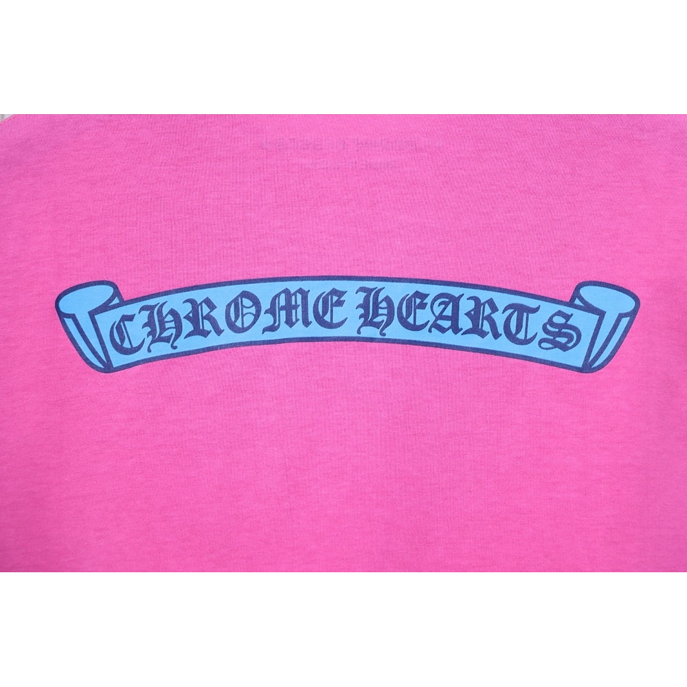 Chrome Hearts scroll banner dopamine color pocket Tshirt,Chrome Hearts T Shirt,Tshirt,APPAREL