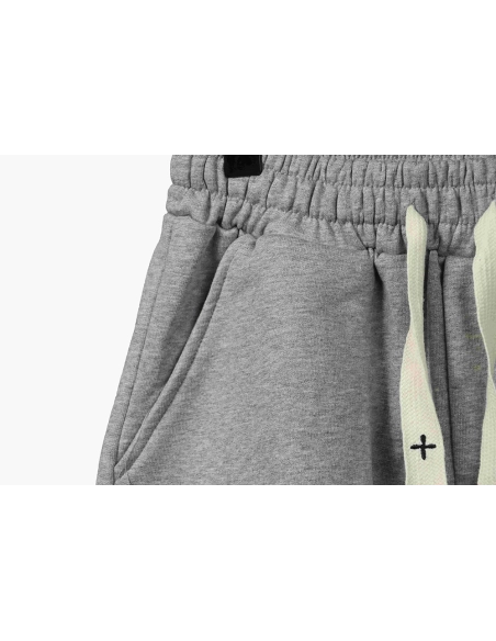 Chrome Hearts Horseshoe Cross Grey Shorts,Chrome Hearts Short,Shorts,APPAREL