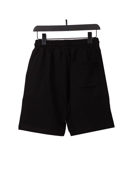 Chrome Hearts embroidered Sanskrit cross terry black shorts,Chrome Hearts Short,Shorts,APPAREL