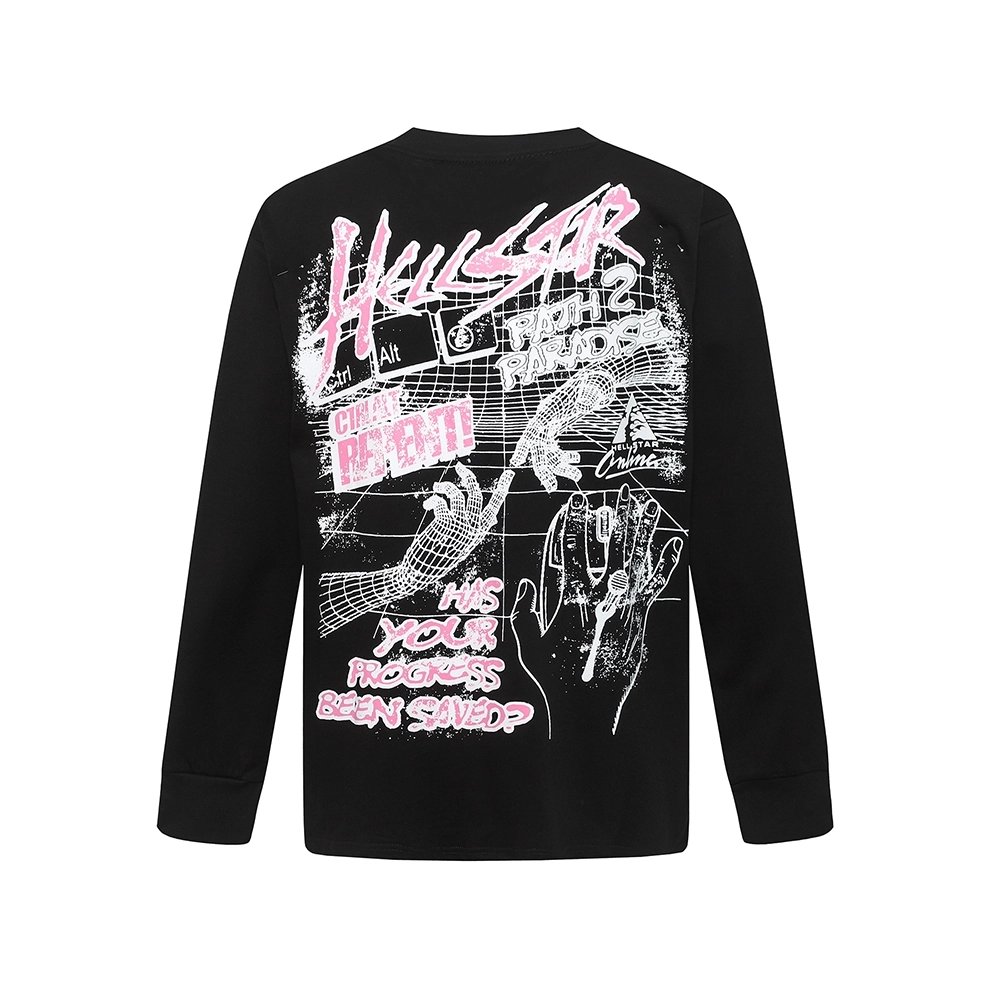 Hell Star Print Long Sleeve Tshirt,Hell Star T shirt,Tshirt,APPAREL