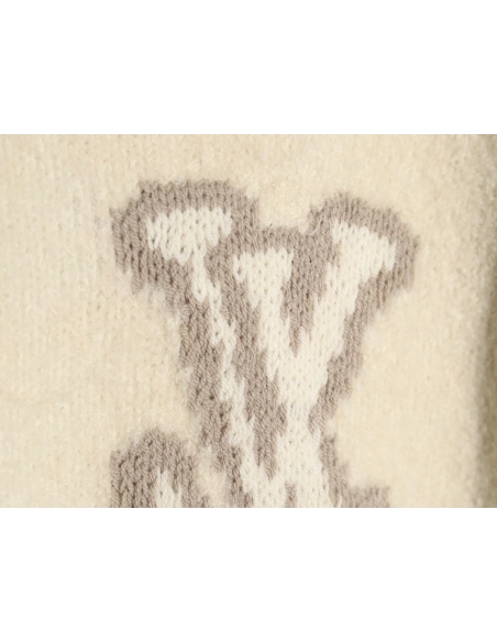 Louis Vuitton monogram intarsia knitted crew neck sweater,Louis Vuitton Sweatshirt,Sweatshirt,APPAREL