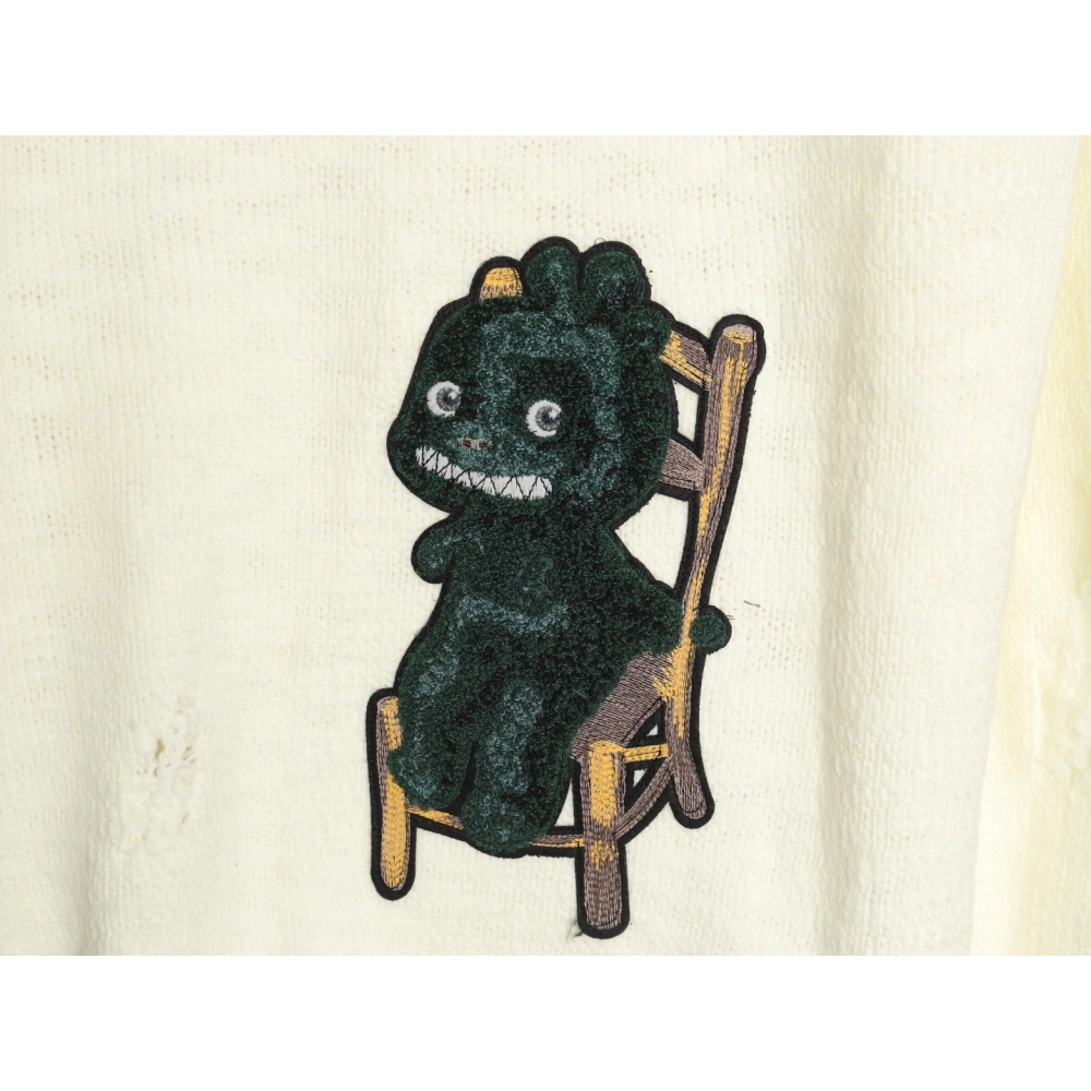 Dior dinosaur chair embroidered crewneck sweater,Dior Sweatshirt,Sweatshirt,APPAREL