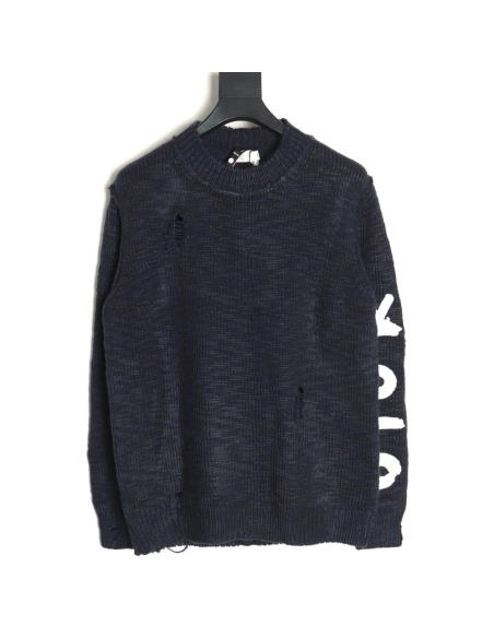 Dior dinosaur chair embroidered crewneck sweater,Dior Sweatshirt,Sweatshirt,APPAREL