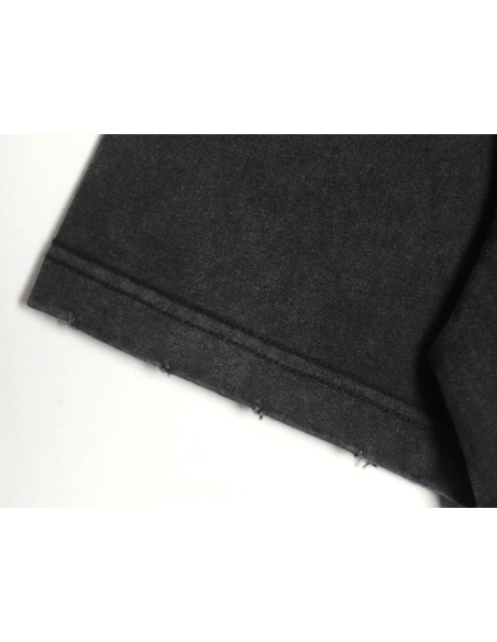 Balenciaga Washed Tape Letters Short Sleeve TShirt,Balenciaga T Shirt,Tshirt,APPAREL