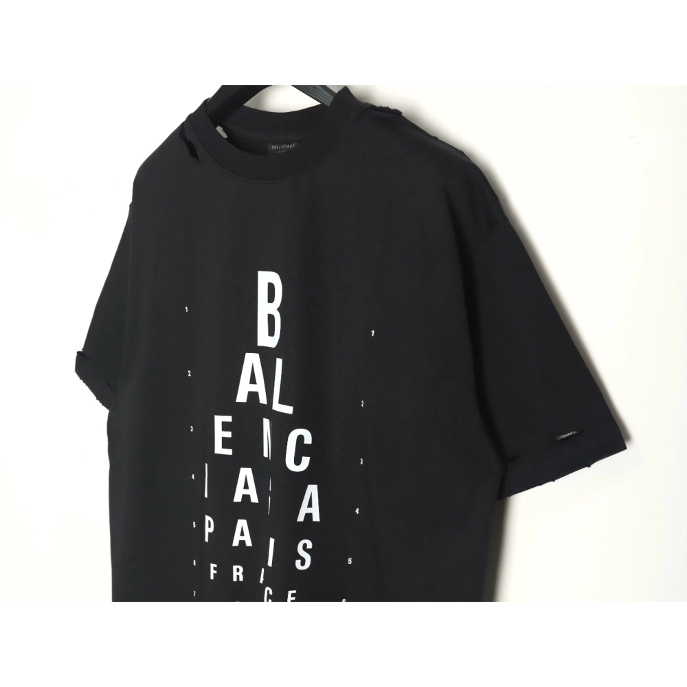 Balenciaga Cut Eye Chart Short Sleeve Tshirt,Balenciaga T Shirt,Tshirt,APPAREL