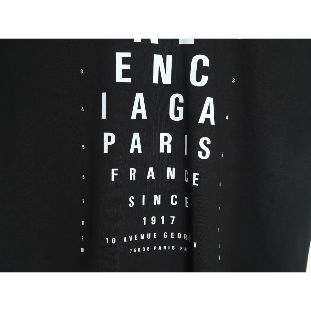 Balenciaga Cut Eye Chart Short Sleeve Tshirt,Balenciaga T Shirt,Tshirt,APPAREL