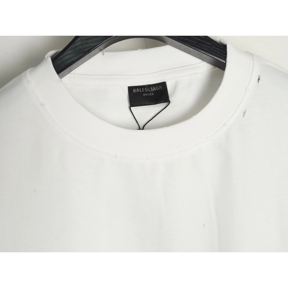 Balenciaga back offset printed shortsleeved Tshirt,Balenciaga T Shirt,Tshirt,APPAREL