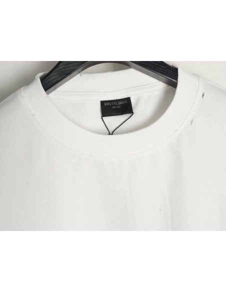 Balenciaga back offset printed shortsleeved Tshirt,Balenciaga T Shirt,Tshirt,APPAREL