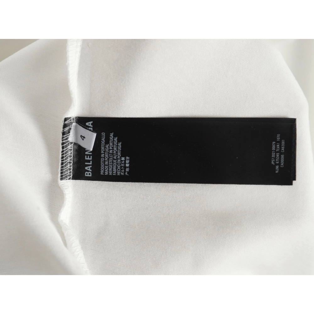 Balenciaga back offset printed shortsleeved Tshirt,Balenciaga T Shirt,Tshirt,APPAREL
