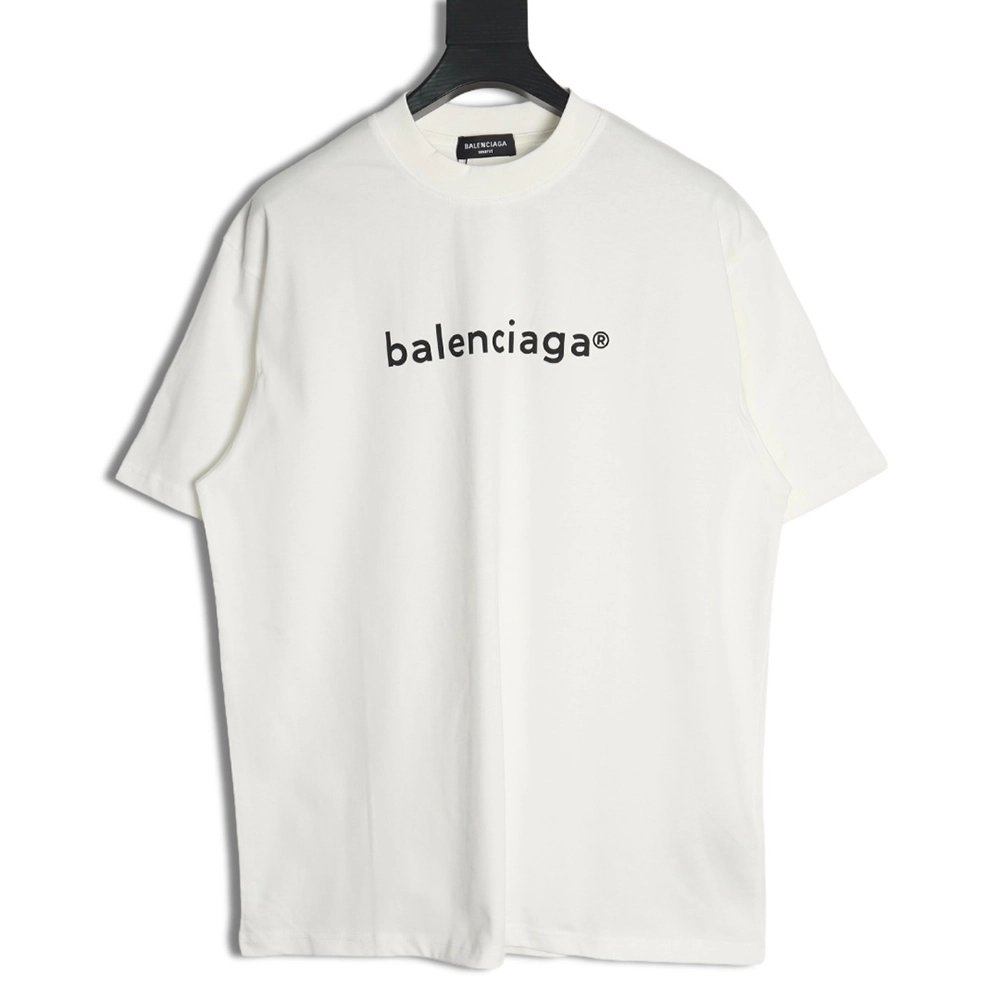 Balenciaga Small R Logo Print Short Sleeve Tshirt,Balenciaga T Shirt,Tshirt,APPAREL