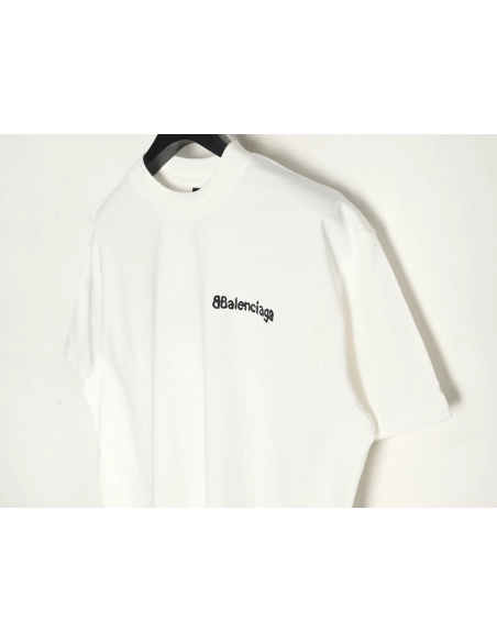Balenciaga Graffiti Small Letters Print Short Sleeve Tshirt,Balenciaga T Shirt,Tshirt,APPAREL