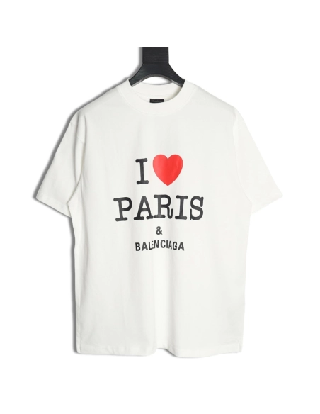 Balenciaga Valentines Day limited edition heart print shortsleeved Tshirt,Balenciaga T Shirt,Tshirt,APPAREL