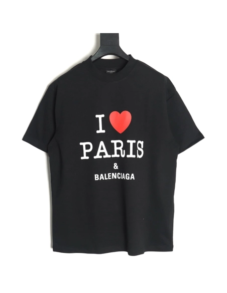 Balenciaga Valentines Day limited edition heart print shortsleeved Tshirt,Balenciaga T Shirt,Tshirt,APPAREL