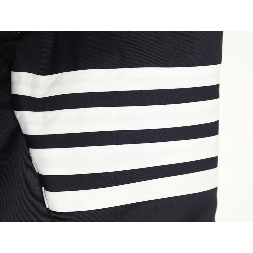 Thom Browne yarndyed fourbar zipup trench coat,Thom Browne Jacket,Jacket,APPAREL