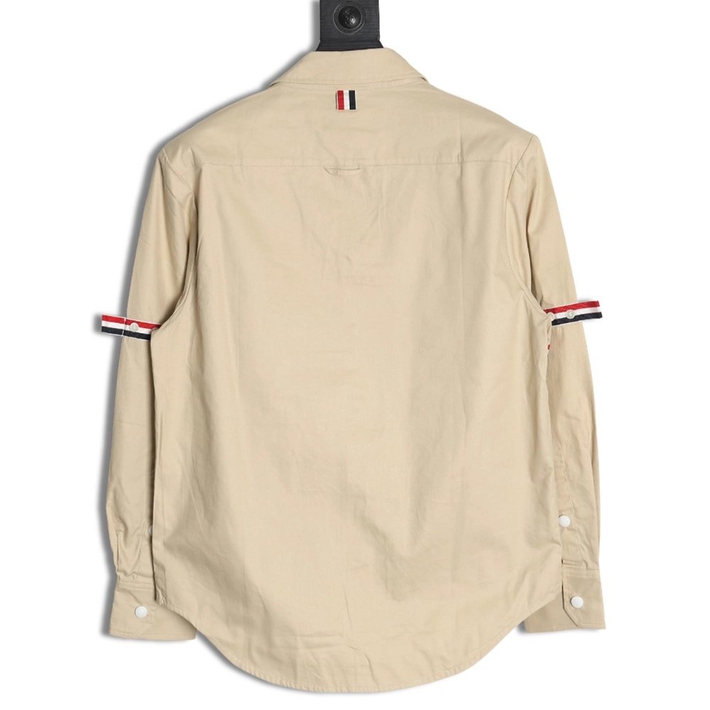 Thom Browne Double Sleeve Web Jacket Shirt,Thom Browne Shirt,Shirt,APPAREL