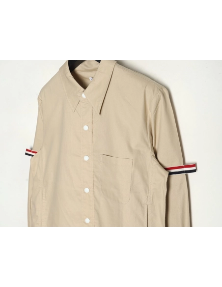 Thom Browne Double Sleeve Web Jacket Shirt,Thom Browne Shirt,Shirt,APPAREL
