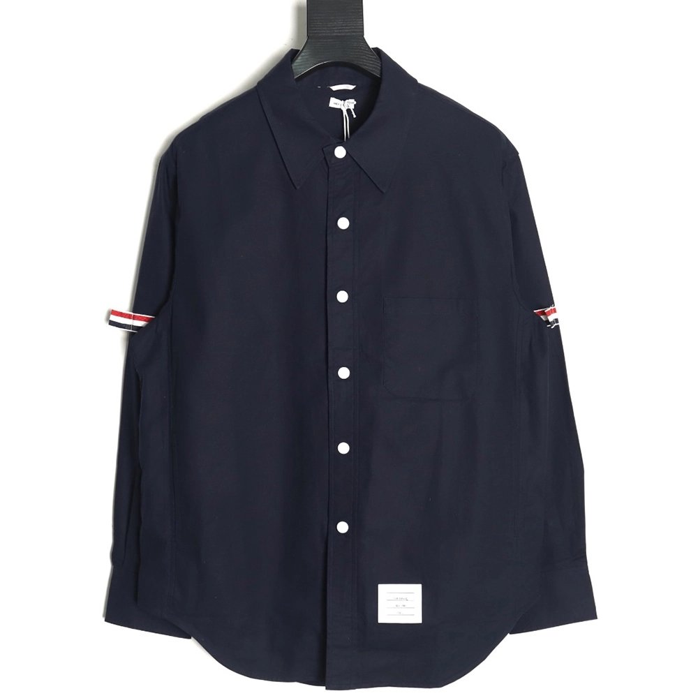 Thom Browne Double Sleeve Web Jacket Shirt,Thom Browne Shirt,Shirt,APPAREL