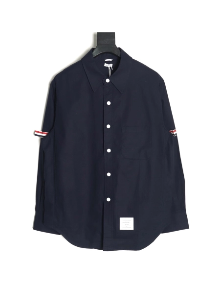 Thom Browne Double Sleeve Web Jacket Shirt,Thom Browne Shirt,Shirt,APPAREL