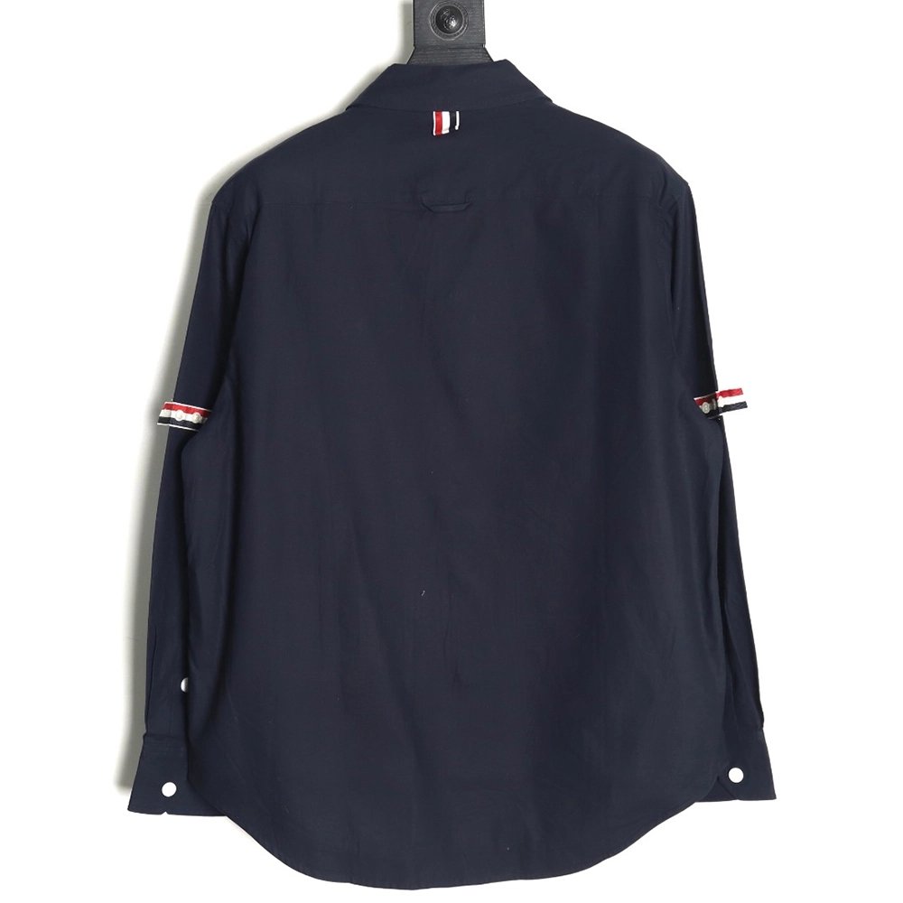 Thom Browne Double Sleeve Web Jacket Shirt,Thom Browne Shirt,Shirt,APPAREL