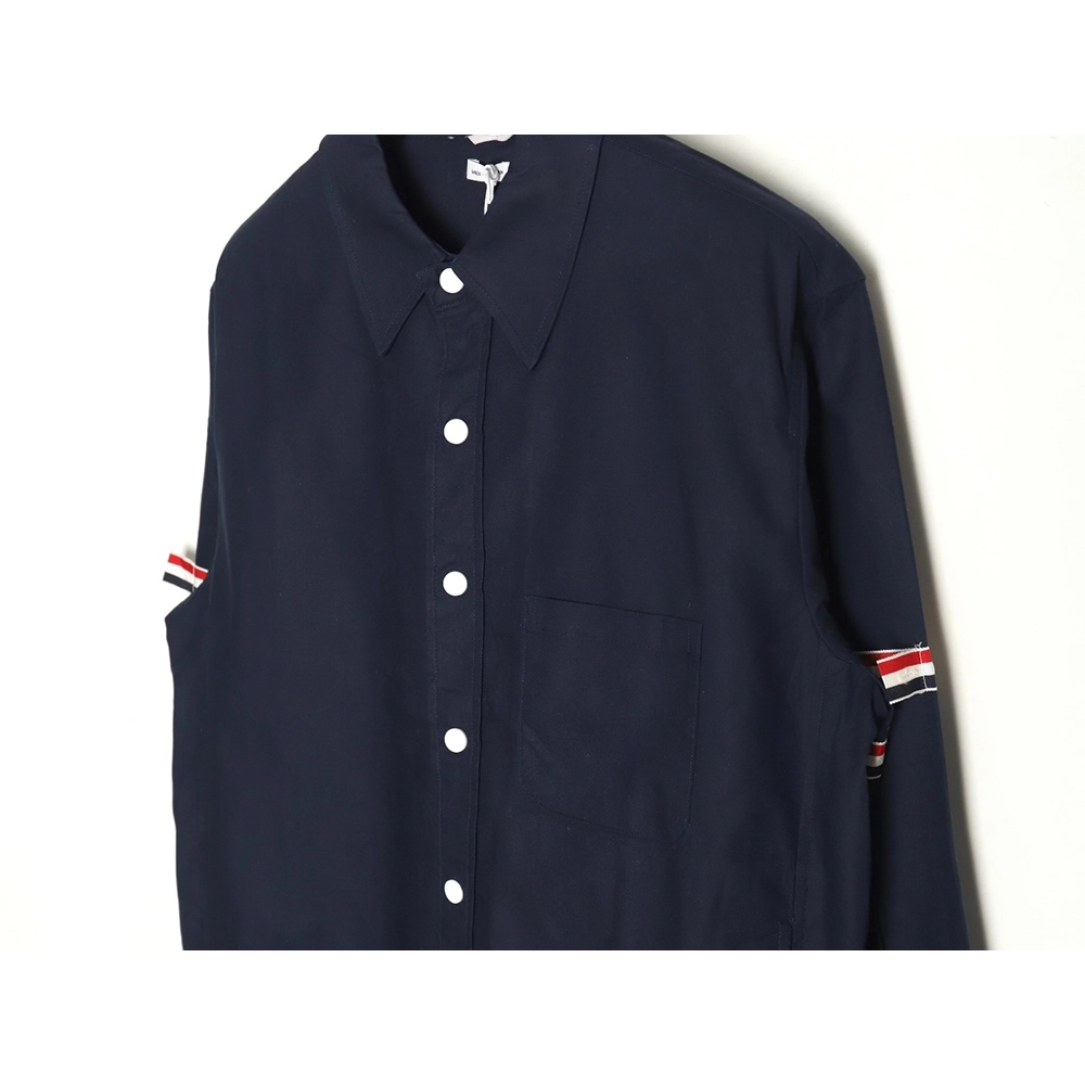 Thom Browne Double Sleeve Web Jacket Shirt,Thom Browne Shirt,Shirt,APPAREL