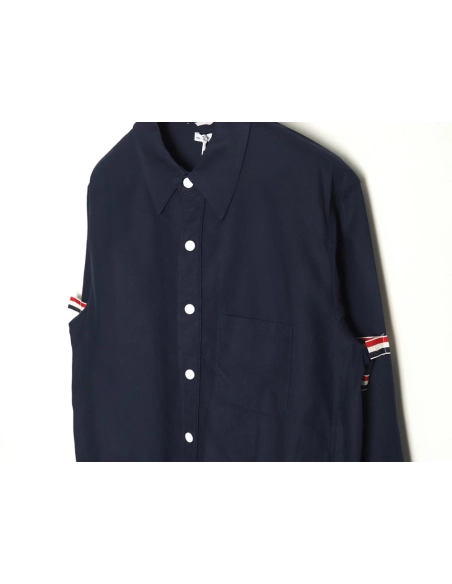 Thom Browne Double Sleeve Web Jacket Shirt,Thom Browne Shirt,Shirt,APPAREL