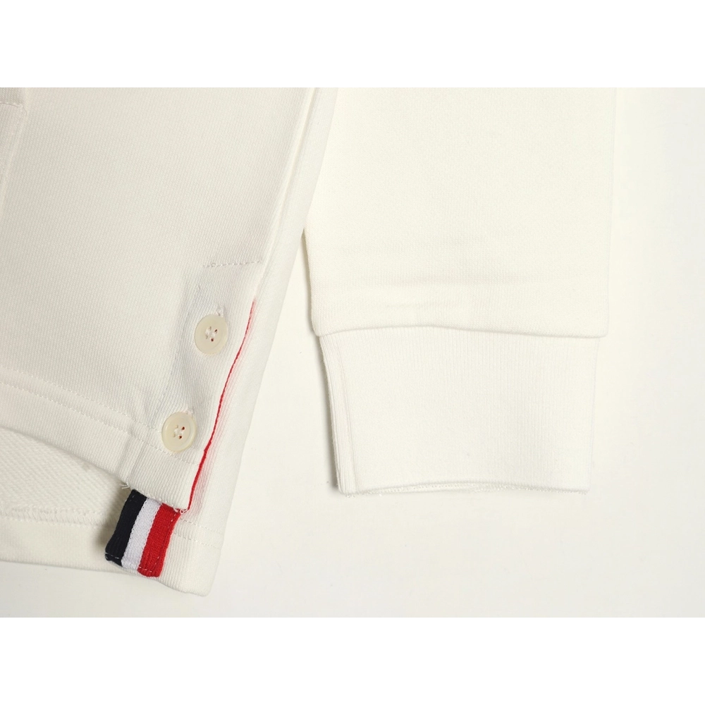 Thom Browne FourBar YarnDyed Crew Neck Sweatshirt,Thom Browne Sweatshirt,Sweatshirt,APPAREL