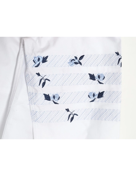 Thom Browne FourBar Embroidery Long Sleeve Shirt,Thom Browne Shirt,Shirt,APPAREL