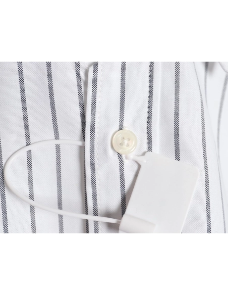 Thom Browne Cotton Vertical Stripe Double Ribbon Long Sleeve Shirt,Thom Browne Shirt,Shirt,APPAREL