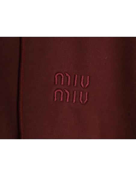 Miu Miu embroidered logo velvet zipup jacket,Miu Miu Jacket,Jacket,APPAREL