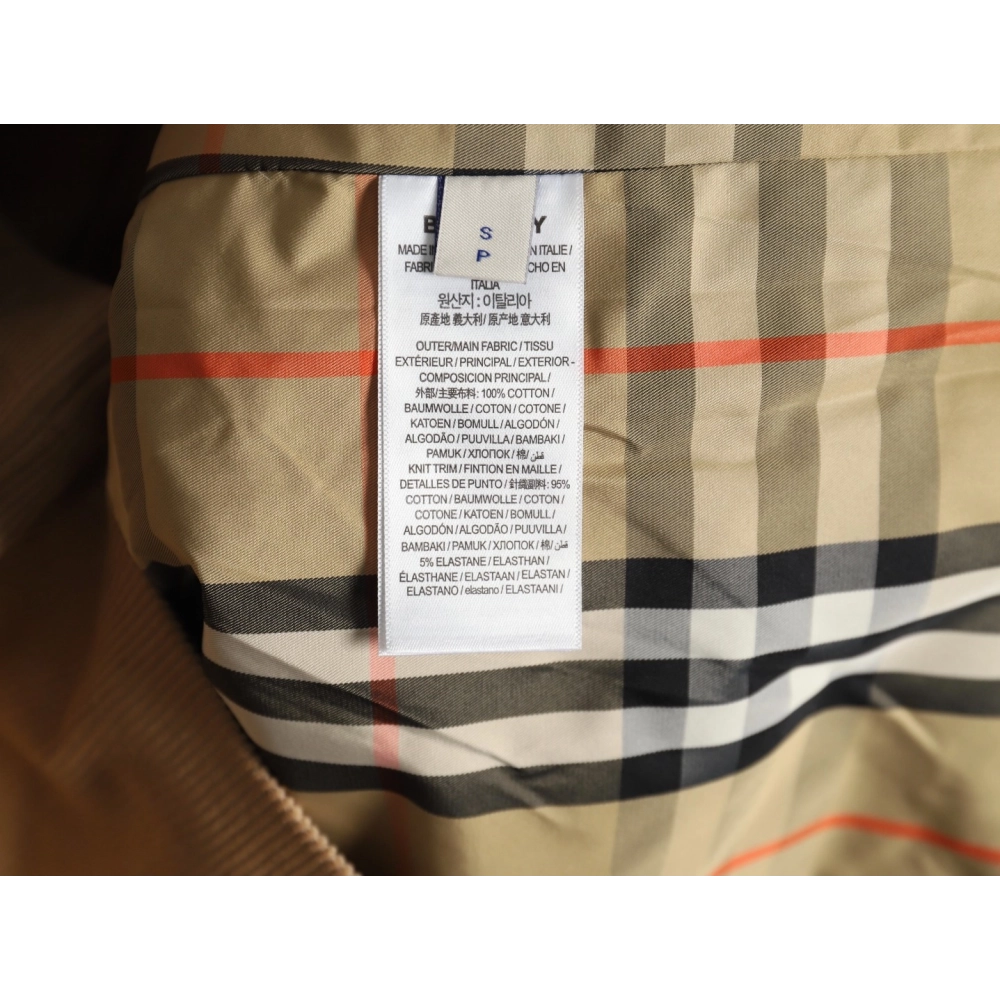 Burberry Corduroy Check Jacket,Burberry Jacket,Jacket,APPAREL