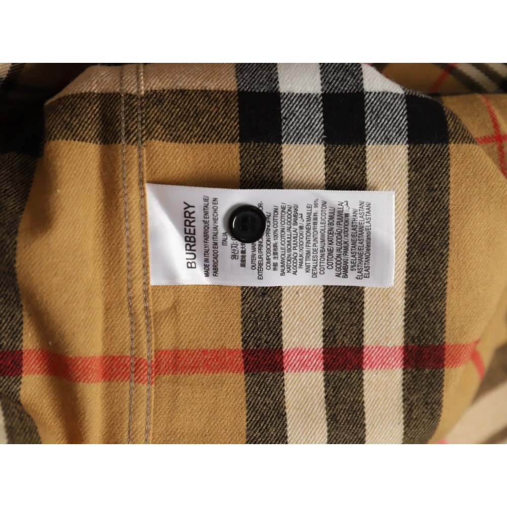 Burberry Double Brushed Striped Check Classic Shirt,Burberry Shirt,Shirt,APPAREL