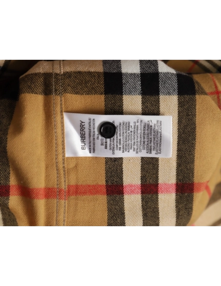 Burberry Double Brushed Striped Check Classic Shirt,Burberry Shirt,Shirt,APPAREL