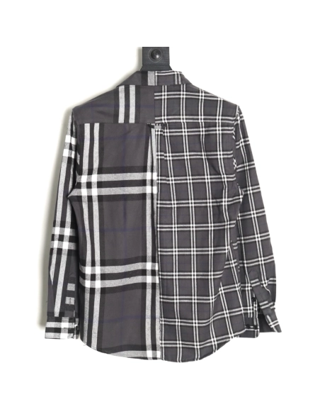 Burberry Double Brushed Striped Check Classic Shirt,Burberry Shirt,Shirt,APPAREL