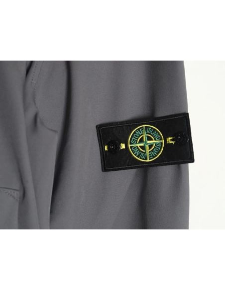 Stone Island Plain Hooded ZipUp Jacket,Stone Island Jacket,Jacket,APPAREL