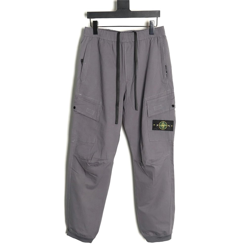 Stone Island Compass patch multipocket cargo trousers,Stone Island Trousers,CASUAL PANTS,APPAREL