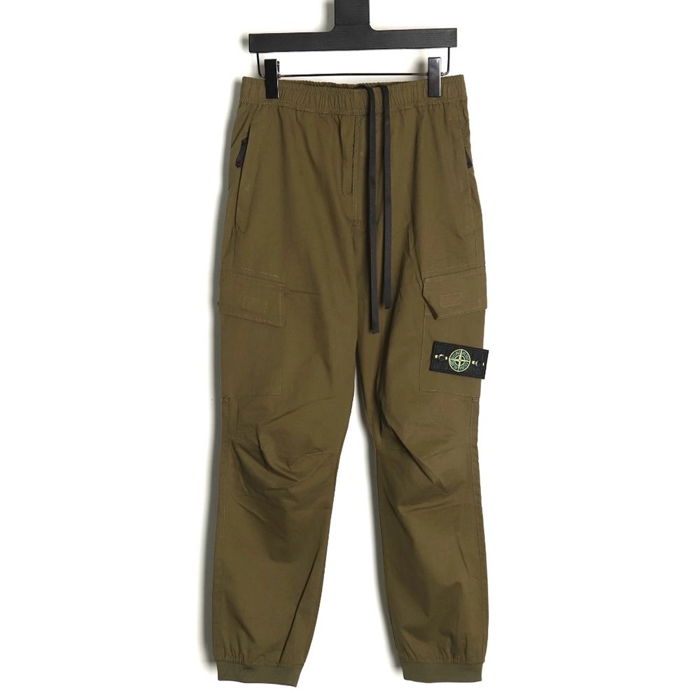 Stone Island Compass patch multipocket cargo trousers,Stone Island Trousers,CASUAL PANTS,APPAREL