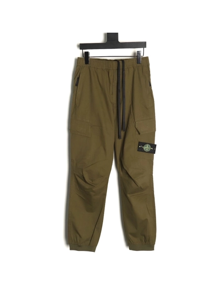 Stone Island Compass patch multipocket cargo trousers,Stone Island Trousers,CASUAL PANTS,APPAREL