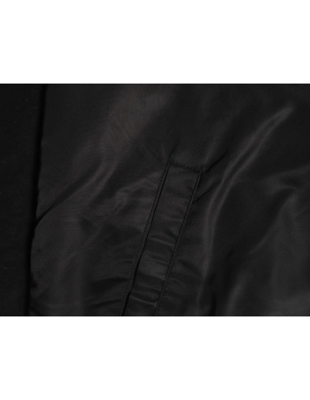 Prada inverted triangle logo nylon splicing wool jacket,Prada Jacket,Jacket,APPAREL