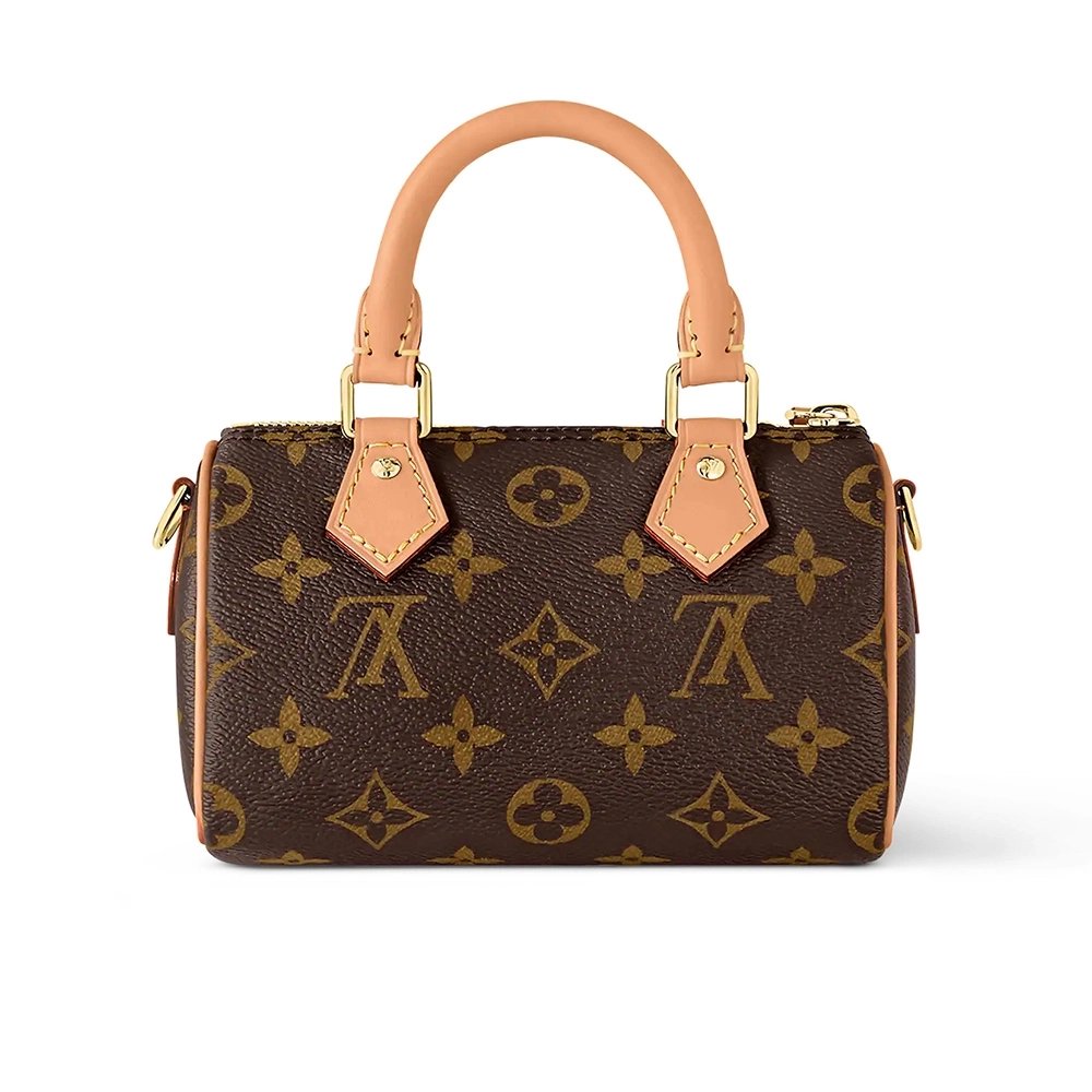 Louis Vuitton Nano Speedy Bags M81085 16X10X7.6cm,Louis Vuitton Bags,BAGS