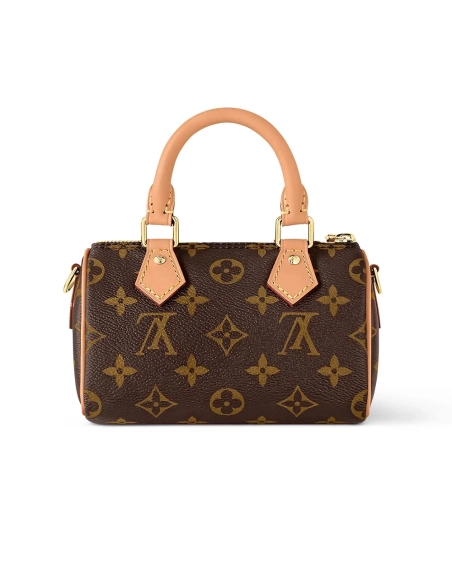 Louis Vuitton Nano Speedy Bags M81085 16X10X7.6cm,Louis Vuitton Bags,BAGS