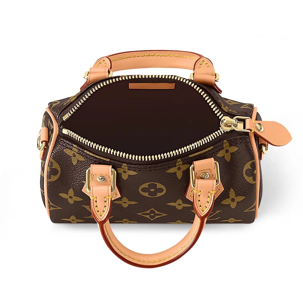 Louis Vuitton Nano Speedy Bags M81085 16X10X7.6cm,Louis Vuitton Bags,BAGS