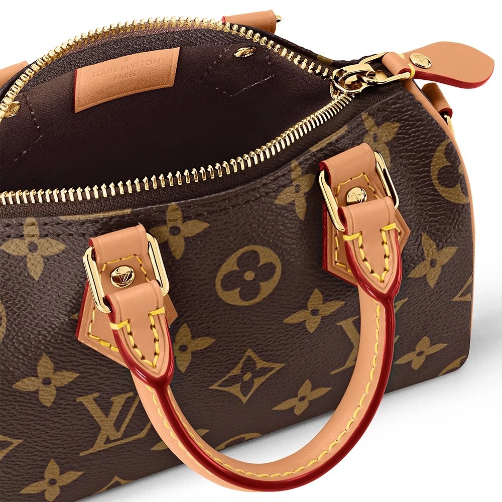 Louis Vuitton Nano Speedy Bags M81085 16X10X7.6cm,Louis Vuitton Bags,BAGS